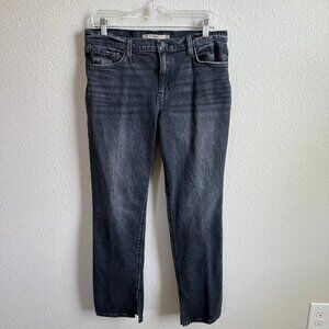 Hudson Nico BST Split Ankle Jeans Women's 30 Mid Rise Dark Wash Stretch Denim
